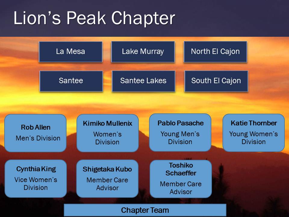Lion's Peak Chapter